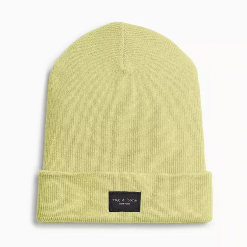 RAG & BONE 'Addison' Wool Beanie in Yellow
